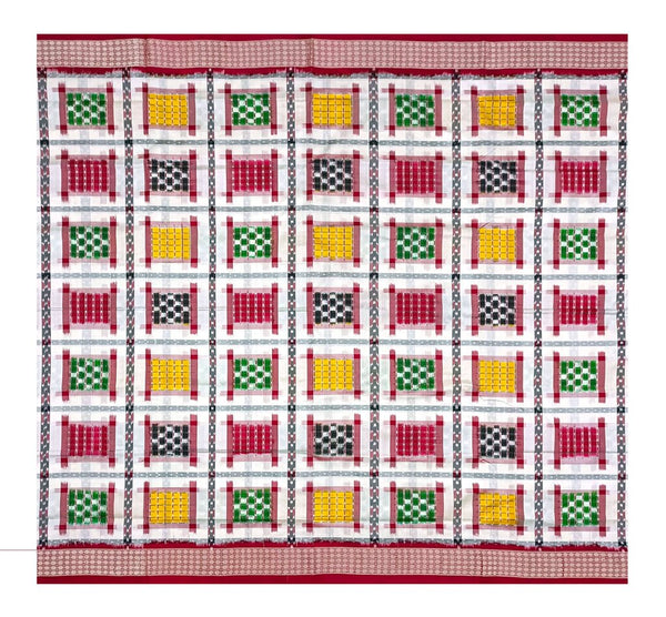 Ashwini with Pasapali Sambalpuri silk saree with blouse piece